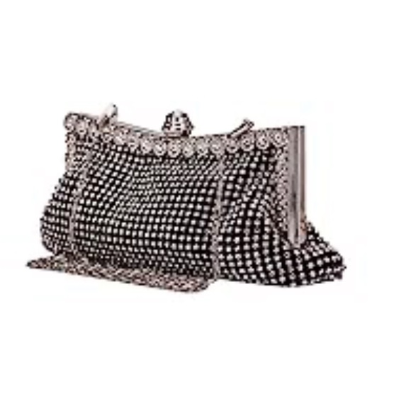 Chichitop Crystal rhinestones, clutch evening purse black - Picture 1 of 7